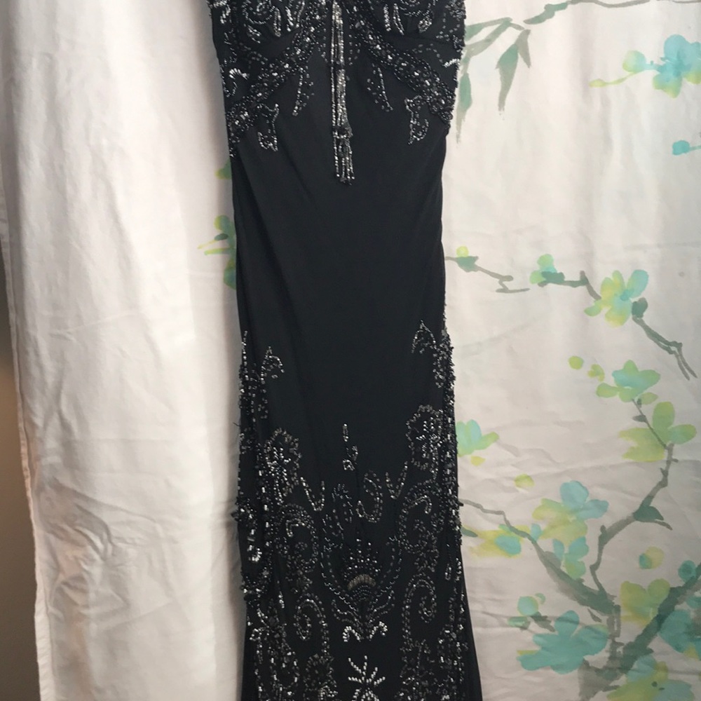 Hand beaded sue wong nocturne gown